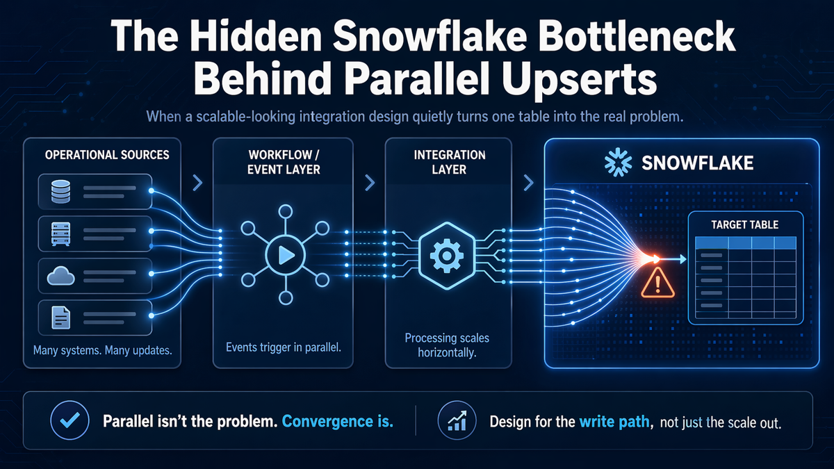 The Hidden Snowflake Bottleneck Behind Parallel Upserts